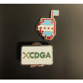 PRG - CDGA Hat Clip and IL/Chi Flag Ball Mark